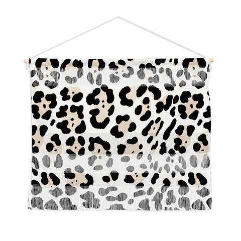 Gabriela Simon Snow Leopard Faux Wall Hanging Landscape