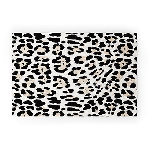 Gabriela Simon Snow Leopard Faux Welcome Mat