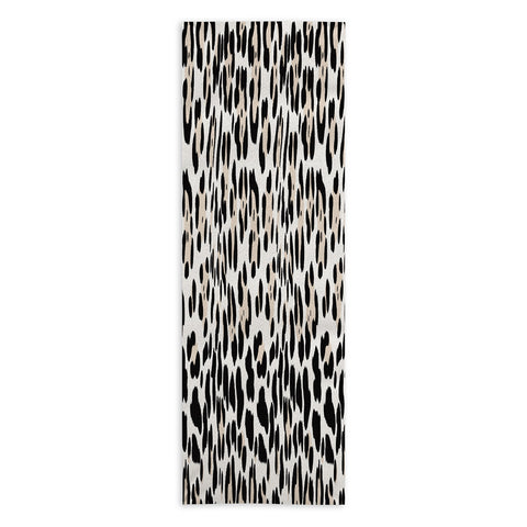 Gabriela Simon Snow Leopard Faux Yoga Towel