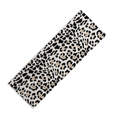 Gabriela Simon Snow Leopard Faux Yoga Mat
