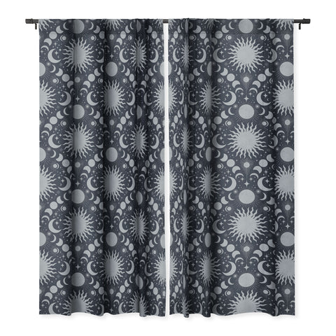 Gabriela Simon Tarot Celestial Indigo Blackout Window Curtain