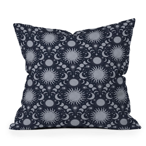 Gabriela Simon Tarot Celestial Indigo Throw Pillow
