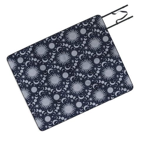 Gabriela Simon Tarot Celestial Indigo Picnic Blanket