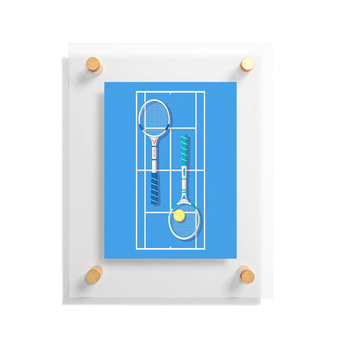 Gabriela Simon Tennis Retro Floating Acrylic Print