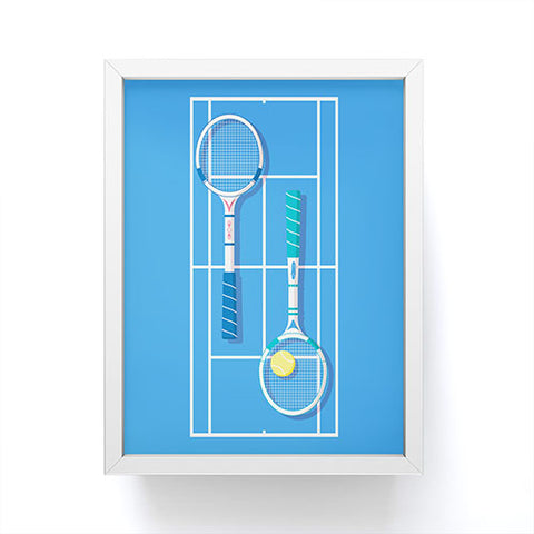 Gabriela Simon Tennis Retro Framed Mini Art Print