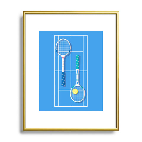 Gabriela Simon Tennis Retro Metal Framed Art Print