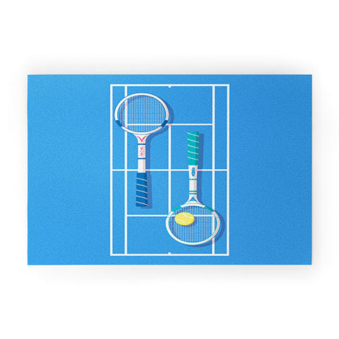 Gabriela Simon Tennis Retro Welcome Mat
