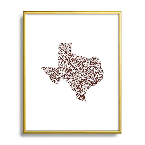Gabriela Simon Texas Appaloosa Hide Metal Framed Art Print