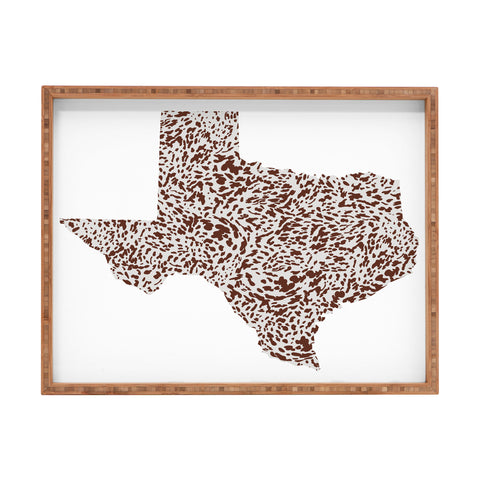 Gabriela Simon Texas Appaloosa Hide Rectangular Tray