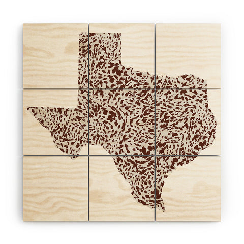 Gabriela Simon Texas Appaloosa Hide Wood Wall Mural