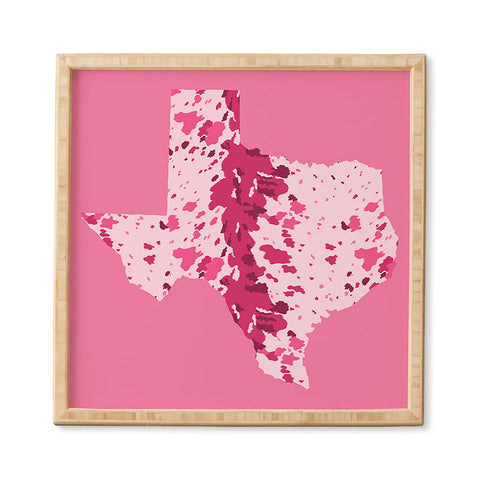 Gabriela Simon Texas Pink Longhorn Framed Wall Art