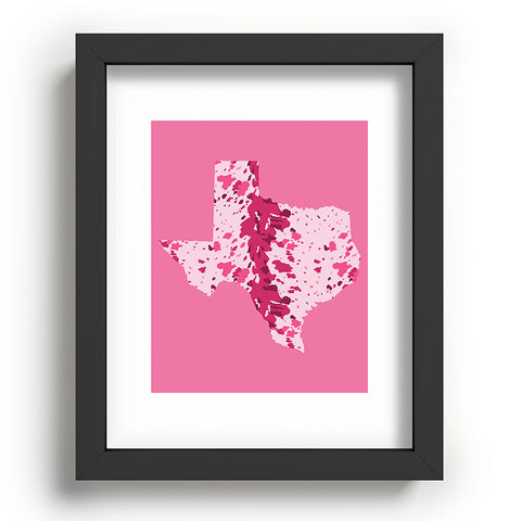 Gabriela Simon Texas Pink Longhorn Recessed Framing Rectangle
