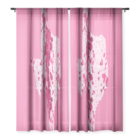 Gabriela Simon Texas Pink Longhorn Sheer Non Repeat