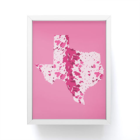 Gabriela Simon Texas Pink Longhorn Framed Mini Art Print