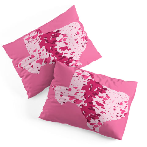 Gabriela Simon Texas Pink Longhorn Pillow Shams
