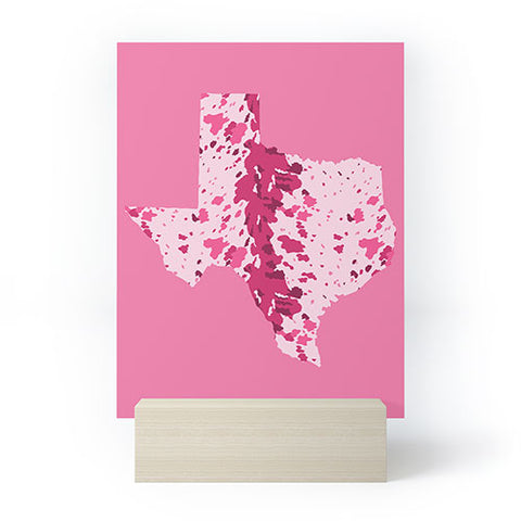 Gabriela Simon Texas Pink Longhorn Mini Art Print