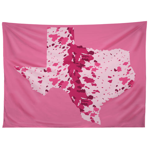 Gabriela Simon Texas Pink Longhorn Tapestry