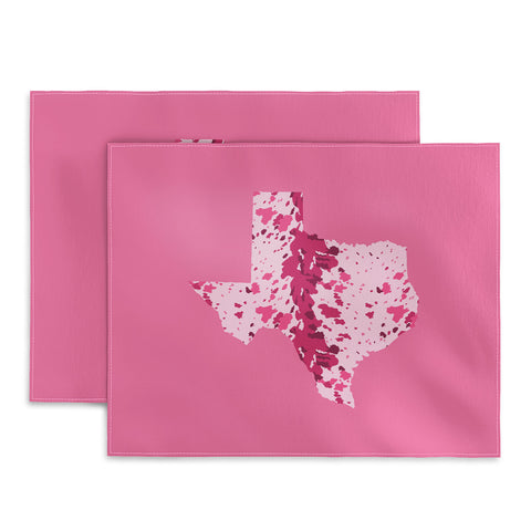 Gabriela Simon Texas Pink Longhorn Placemat