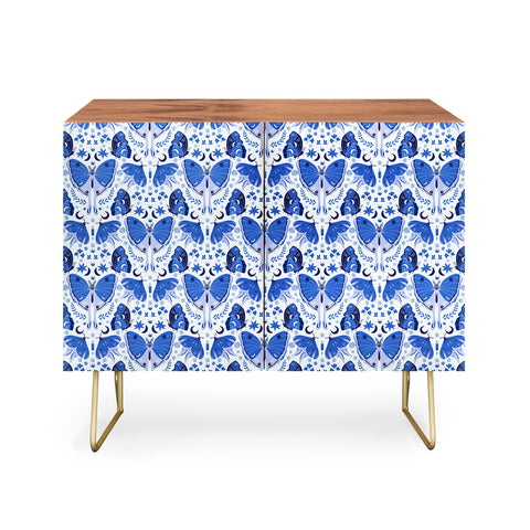 Gabriela Simon Vintage Blue Moths Credenza