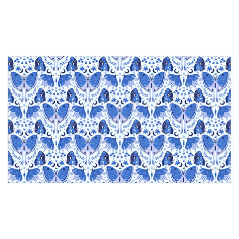 Gabriela Simon Vintage Blue Moths Tablecloth