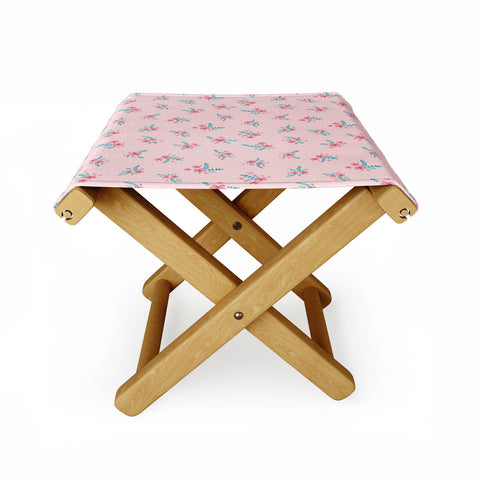 Gabriela Simon Vintage Cherry Blossom Bouquet Folding Stool
