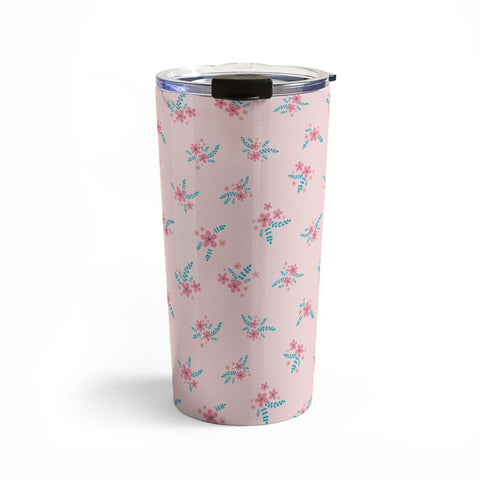 Gabriela Simon Vintage Cherry Blossom Bouquet Travel Mug