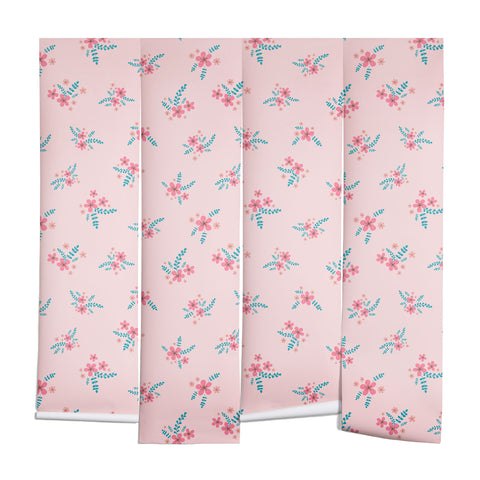 Gabriela Simon Vintage Cherry Blossom Bouquet Wall Mural