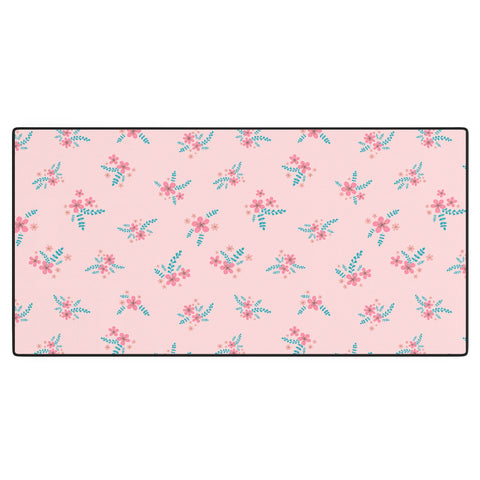Gabriela Simon Vintage Cherry Blossom Bouquet Desk Mat