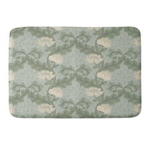 Gabriela Simon Vintage Floral Arts and Crafts Memory Foam Bath Mat