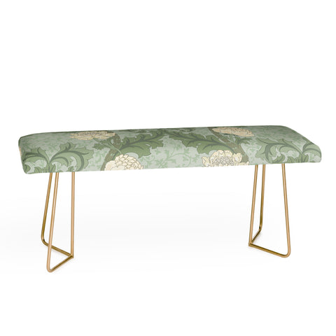 Gabriela Simon Vintage Floral Arts and Crafts Bench