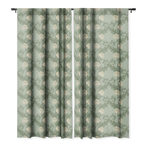 Gabriela Simon Vintage Floral Arts and Crafts Blackout Window Curtain