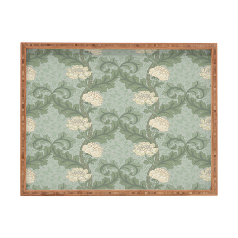 Gabriela Simon Vintage Floral Arts and Crafts Rectangular Tray