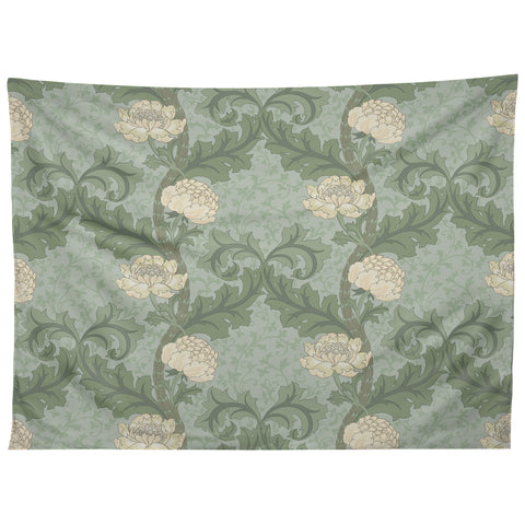 Gabriela Simon Vintage Floral Arts and Crafts Tapestry