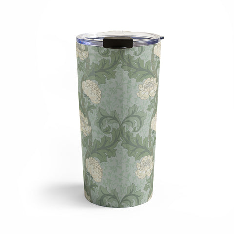 Gabriela Simon Vintage Floral Arts and Crafts Travel Mug