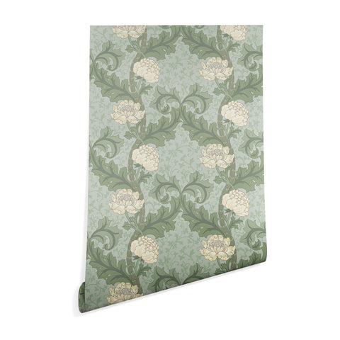 Gabriela Simon Vintage Floral Arts and Crafts Wallpaper