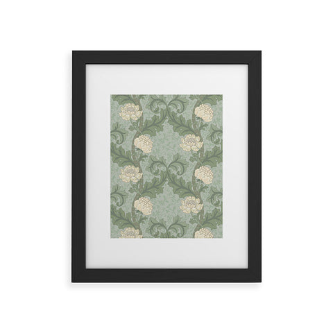 Gabriela Simon Vintage Floral Arts and Crafts Framed Art Print