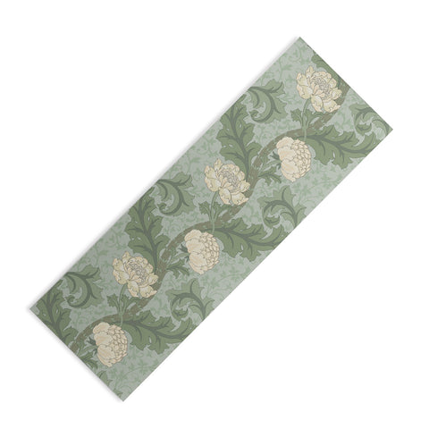 Gabriela Simon Vintage Floral Arts and Crafts Yoga Mat
