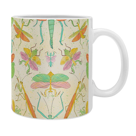 Gabriela Simon Whimsical Praying Mantis Retro Coffee Mug