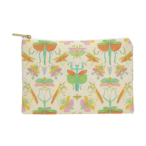 Gabriela Simon Whimsical Praying Mantis Retro Pouch