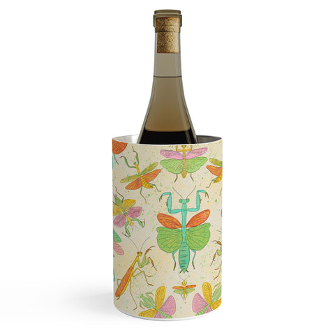 Gabriela Simon Whimsical Praying Mantis Retro Wine Chiller