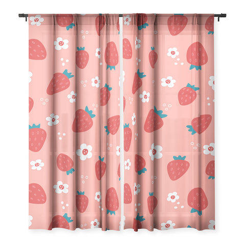 Gabriela Simon Wild Strawberries Red Sheer Non Repeat