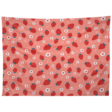 Gabriela Simon Wild Strawberries Red Tapestry