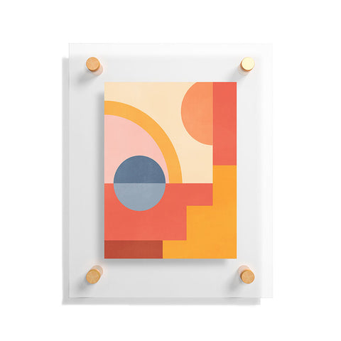 Gaite Abstract Geometric Shapes 31 Floating Acrylic Print