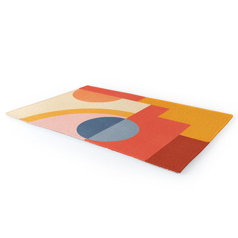 Gaite Abstract Geometric Shapes 31 Area Rug