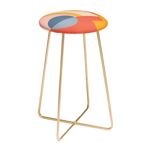 Gaite Abstract Geometric Shapes 31 Counter Stool
