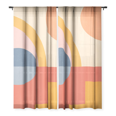 Gaite Abstract Geometric Shapes 31 Sheer Non Repeat