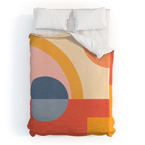 Gaite Abstract Geometric Shapes 31 Duvet Cover