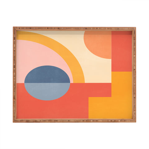 Gaite Abstract Geometric Shapes 31 Rectangular Tray