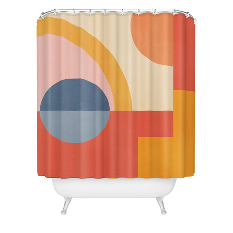 Gaite Abstract Geometric Shapes 31 Shower Curtain