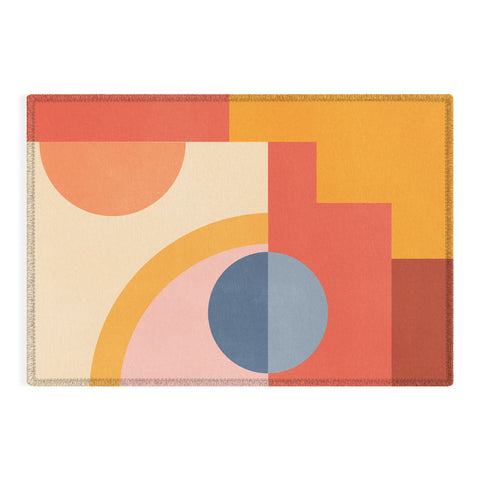 Gaite Abstract Geometric Shapes 31 Outdoor Rug